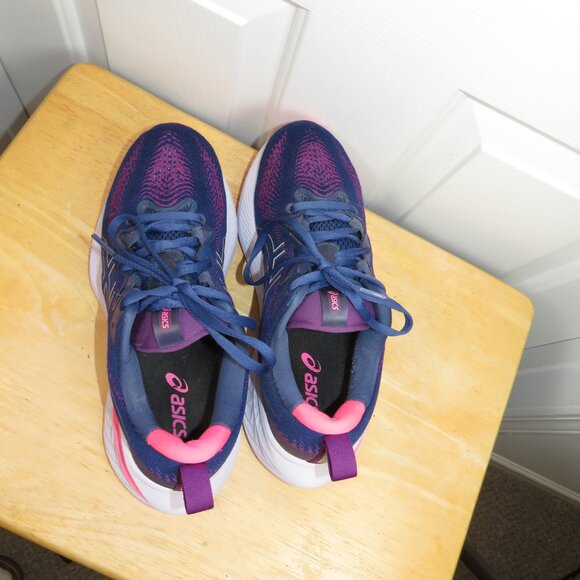 Asics Gel Cumulus 25 Deep Ocean Lilac Hint Womens Size 9 PureGel FF Blast+ - Picture 5 of 8